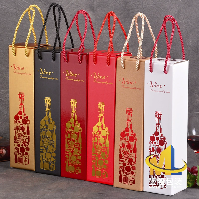 Новая коробка красного вина