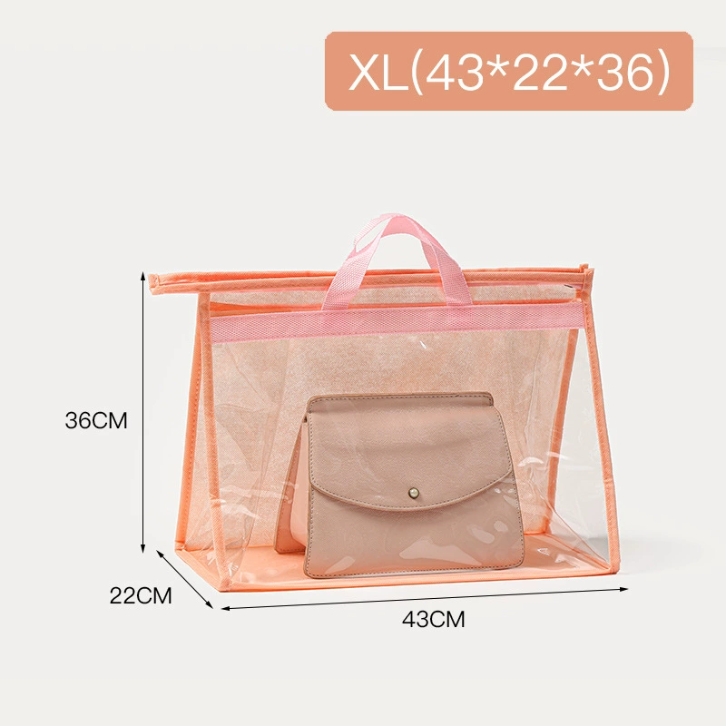 Transparent waterproof dustproof storage bag, hanging organiser, non-woven + PVC, multiple sizes