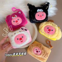 かわいい漫画Loopyルピークリエイティブ小銭入れビーバーお札ぬいぐるみヘッドフォン収納バッグ