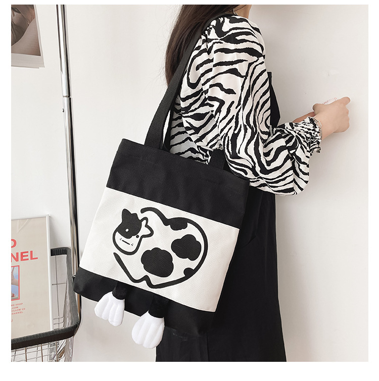 Cartoon Canvas Cute Handbag display picture 11