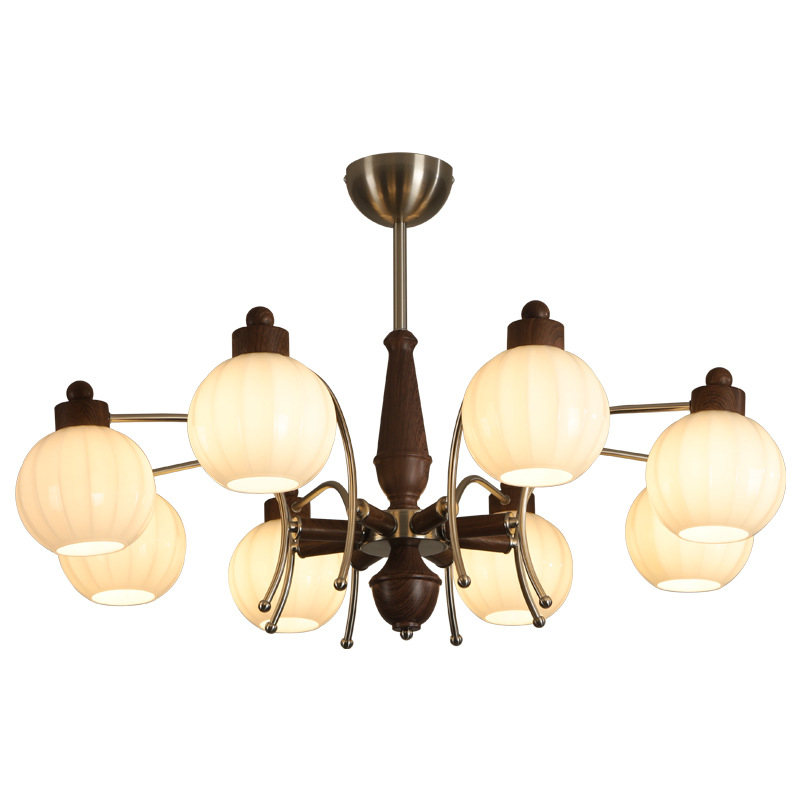 Lanterna de la sala de estar estilo medieval francés 2026 nuevo retro atmósfera de alto nivel de protección de los ojos dormitorio principal lámpara de vestíbulo 453L