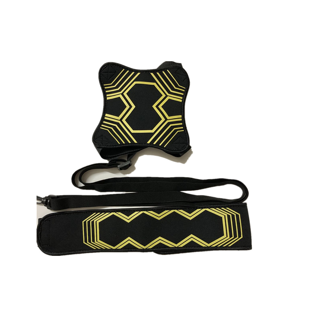 Pelota de fútbol entrenador cinturón neto bolsa de pelota de bolsillo práctica pelota de fútbol para niños con cinturón de pelota de cuerda equipo de entrenamiento