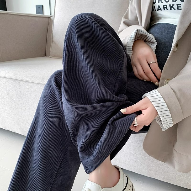 妊婦用パンツ 春秋用 外出着用 ストレート ワイドレッグパンツ 大きいサイズ 秋冬用 レギンス ロングパンツ 秋服 快適 外出着用可能|undefined