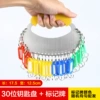 Stainless steel 30-position disc + marking plate (yellow handguard)