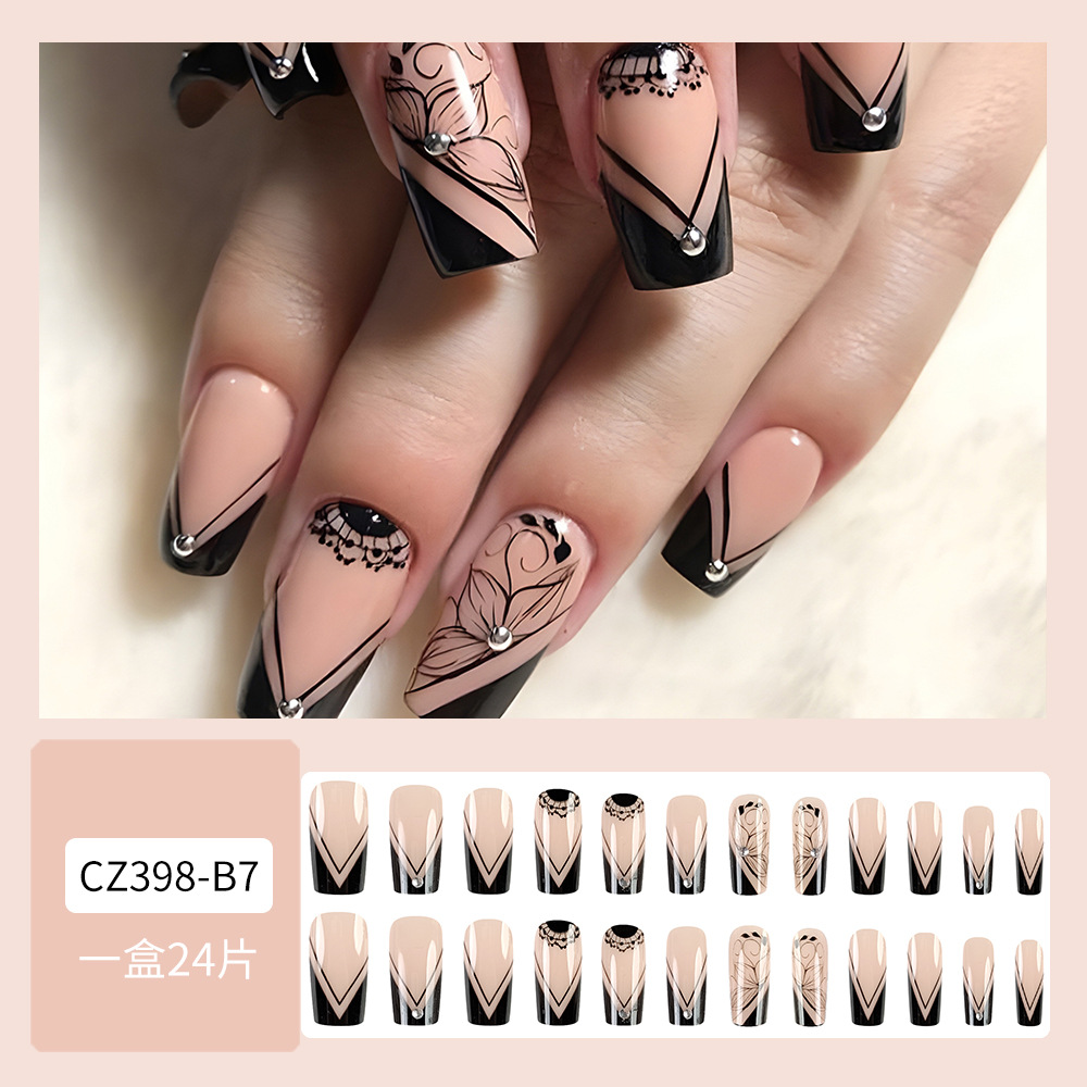 Cross-border uñas falsas uñas desgaste largo T-punto de la jalea del diamante del clavo del gel de uñas pieza de prensa al por mayor en las uñas