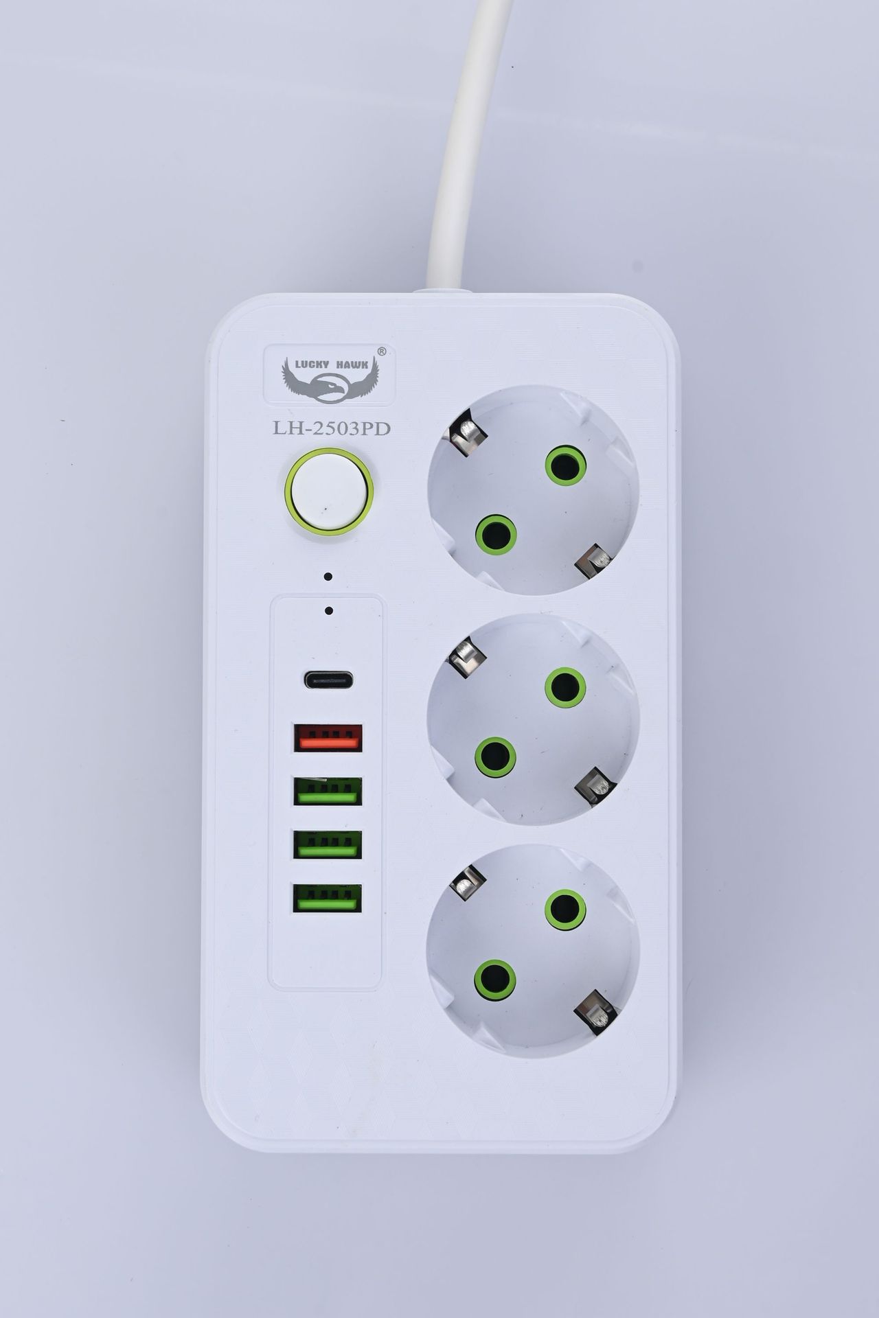 Exportación transfronteriza comercio exterior exportación estándar europeo europeo dos conectores redondos caja de regalo enchufe USB enchufe tabla de cableado