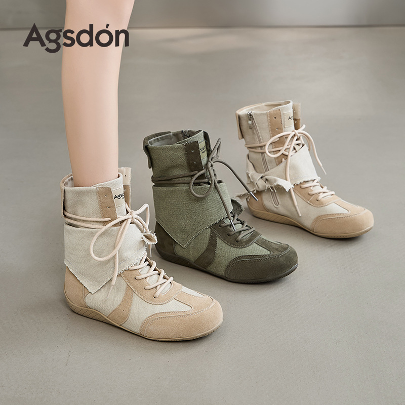 Botas de boxeo para mujeres 2026 nuevo otoño superfuego botas Martin retro botas cortas botas de moda de alto perfil