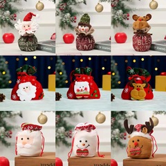 クリスマス英語アップルバッグサンタ子供のギフトバッグキャンディーバッグクリスマスギフトクリスマスバッグバンドル手作り