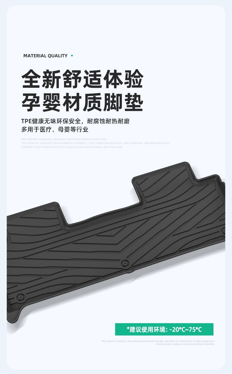 Suitable for 26 models of Volkswagen ID.ERA 5S car floor mats, custom-made TPE floor mats and trunk mats for cross-border sales