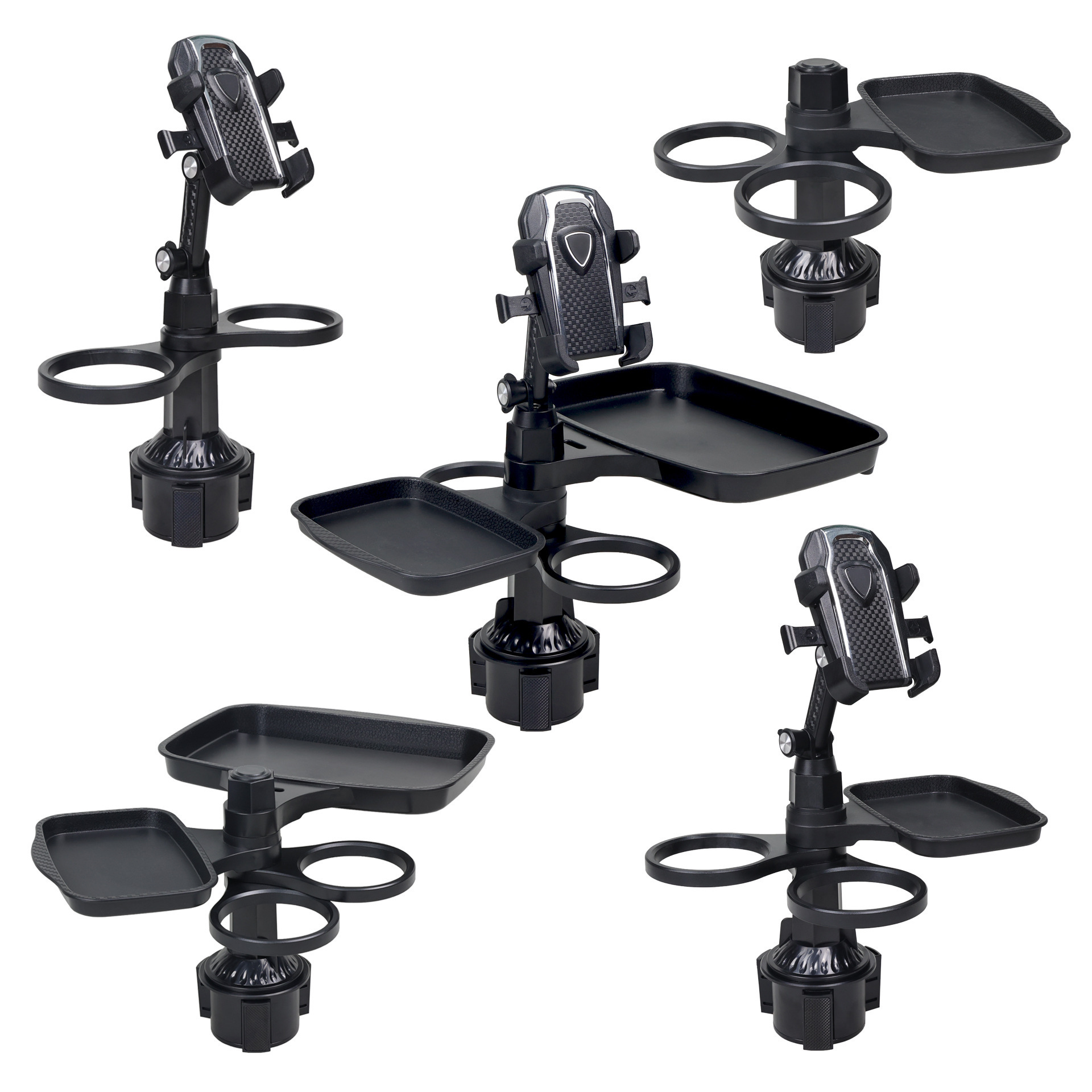 Car-mounted multifunctional cup holder, dining tray, portable small table for baseball fields, cup holder, simple tray for movie theaters