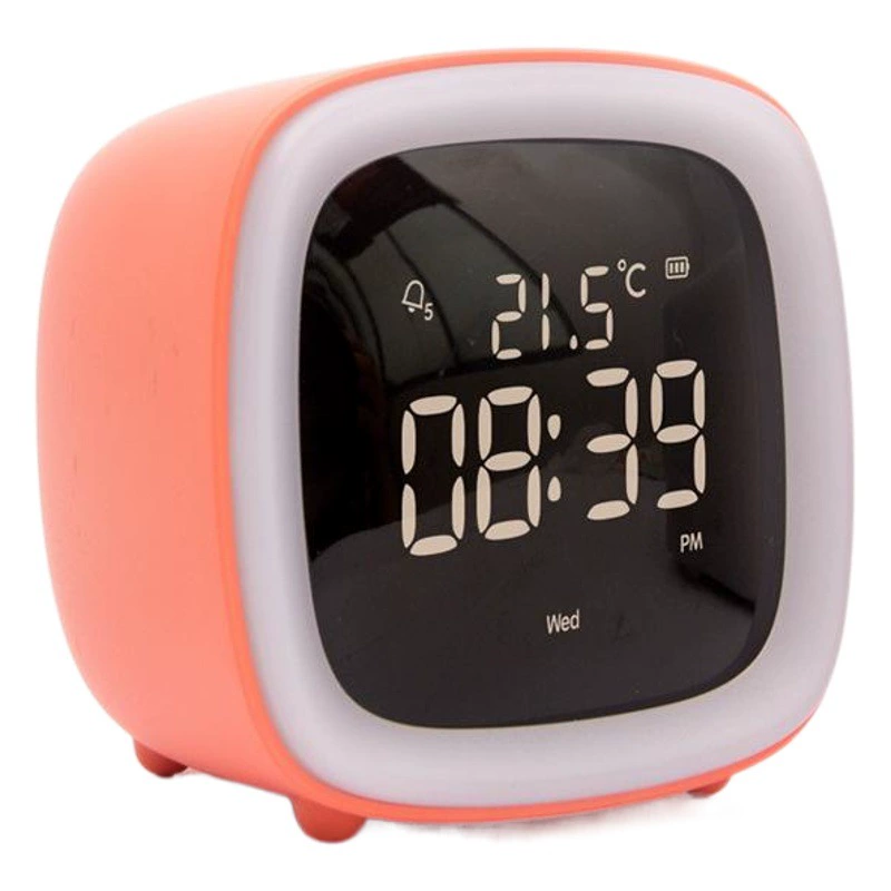 Креативный мультфильм детский маленький будильник цифровой USB зарядка немой студенческие прикроватные часы очаровательный Телевизор со ночником сна ночник