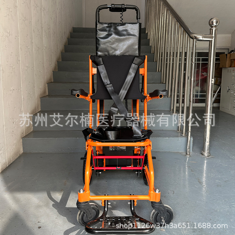 Silla de ruedas inteligente ligera escalera ascendente desmontable, silla de ruedas portátil para subir y bajar escaleras y ahorrar mano de obra