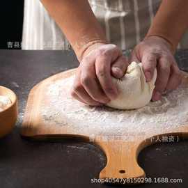 木制披萨托盘多功能砧板加厚质感简约家用面包牛排水果托盘跨境菜