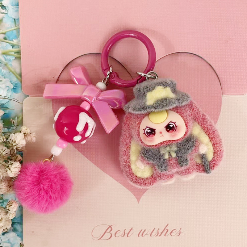 New Style Gentleman Doll Three-Year-Old DIY Accessory Cartoon Cute Keychain Bag Charm Live Streaming Trendy Toy Pendant
