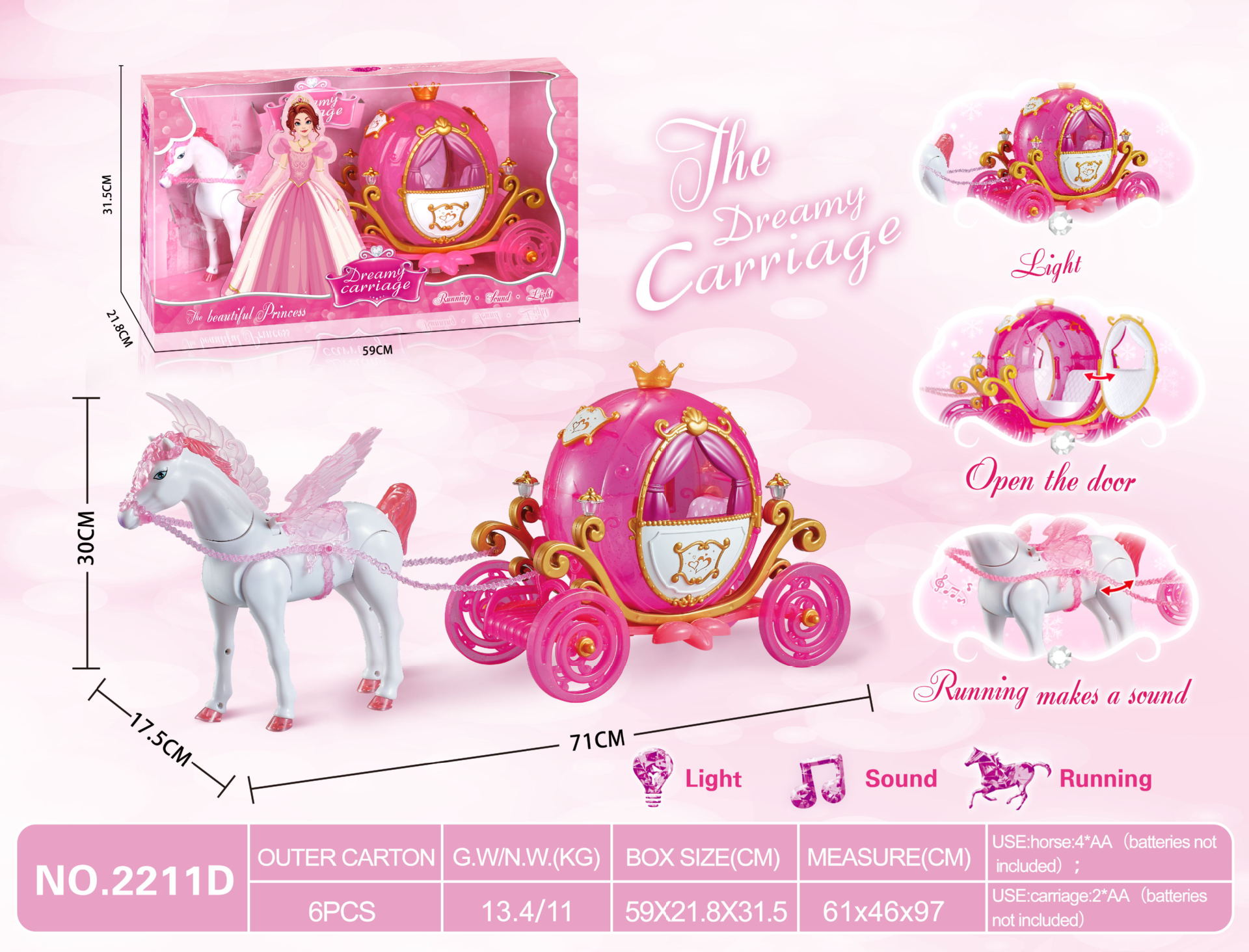 공주 (분말) 없이 전기 큰 페가수스 호박 공