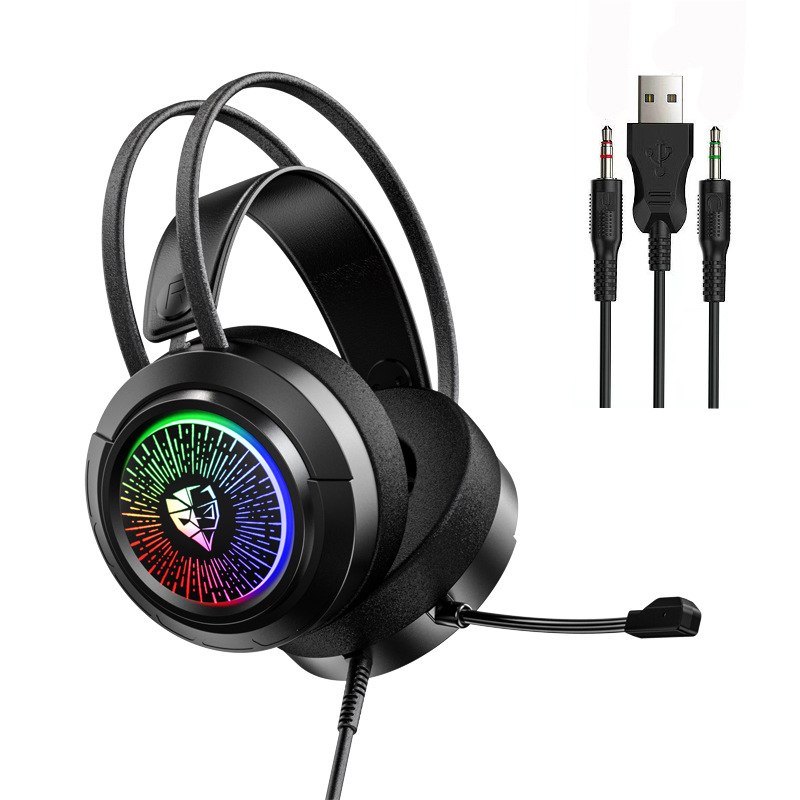 Auriculares de suministro directo de fábrica auriculares con cable 3,5 auriculares de reducción de ruido juego de deportes electrónicos frescos escuchando posición de reconocimiento de sonido Tang mai