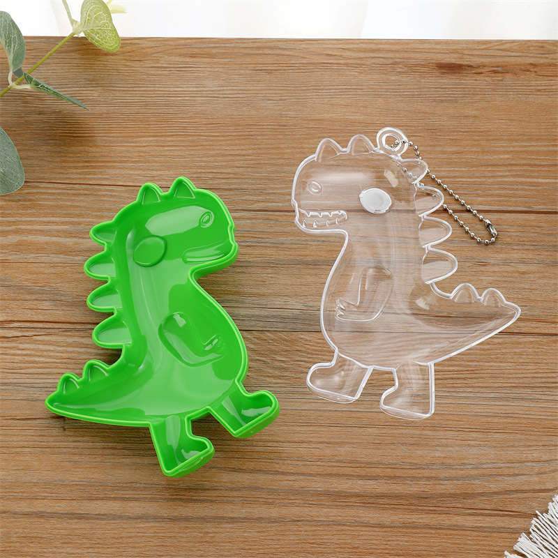 Creative Animal Dustproof Plastic Cartoon Dinosaur Jewelry Storage Box display picture 4