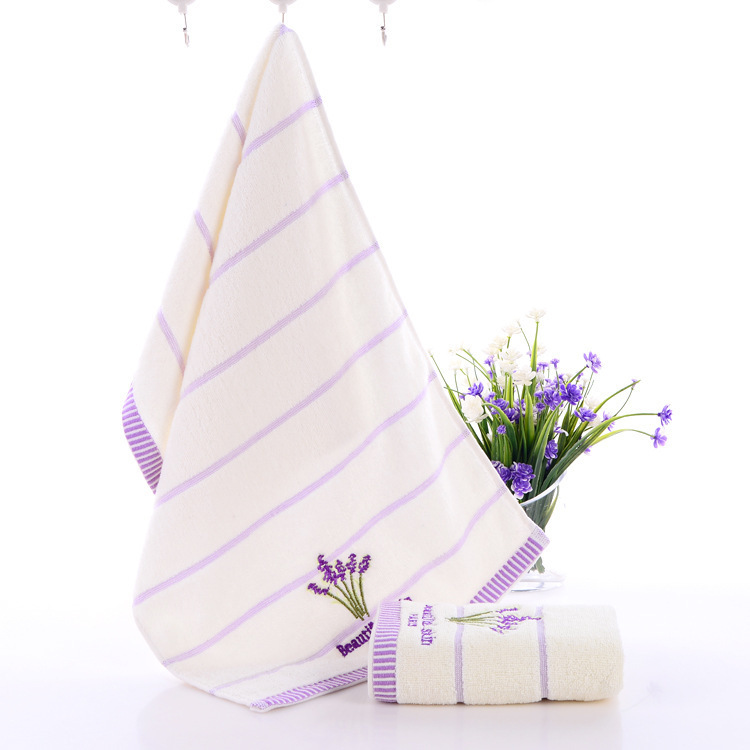 Pure cotton towel, simple and thickened, absorbent, all cotton fragrance towel, gift towel, embroidery_voghion.com