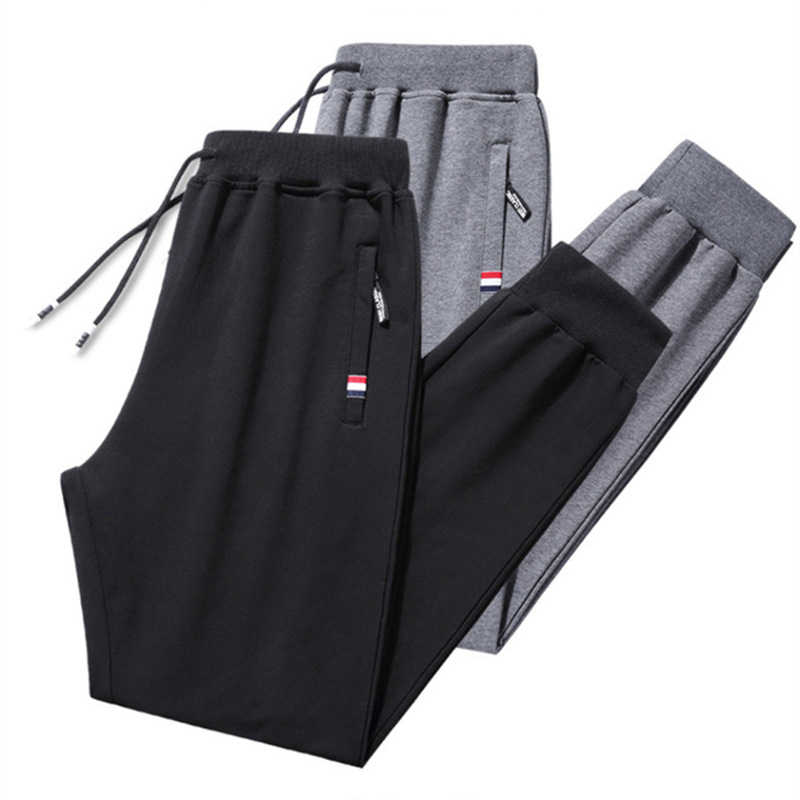 Men's 2025 Spring/Autumn New Style Pure Cotton Casual Sports Pants, Trendy and Stylish for Teenagers and Students