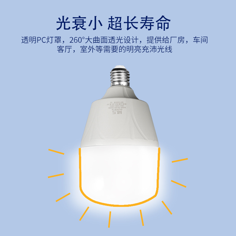Mulinsen bombilla led hogar Super brillante bombilla E27 tornillo 5W28W48W iluminación interior de alta potencia bombilla de la lámpara