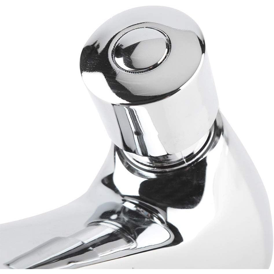 Delay wash basin faucet copper alloy button switch for family kitchen bathroom bathroom hotel