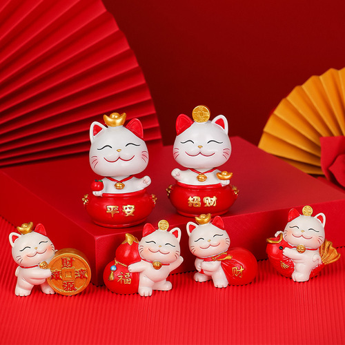 National style safe lucky cat home furnishings cartoon lucky entrance desk housewarming new home decoration gift delivery