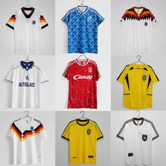 卸売レトロなユニフォームブラジルドイツオランダイングランドサッカー服チェルシーバッセユニフォームsoccer