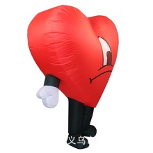 情人节派对爱心表白充气服人偶道具气氛搞怪舞台表演服饰道具厂家