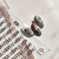 tomoni浮雕1021 热款背胶可爱美甲贴日系贴纸5d指甲贴纸毛呢