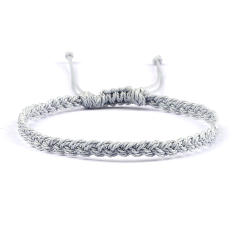 Wholesale Jewelry Casual Simple Style Solid Color Rope Knitting Bracelets display picture 3