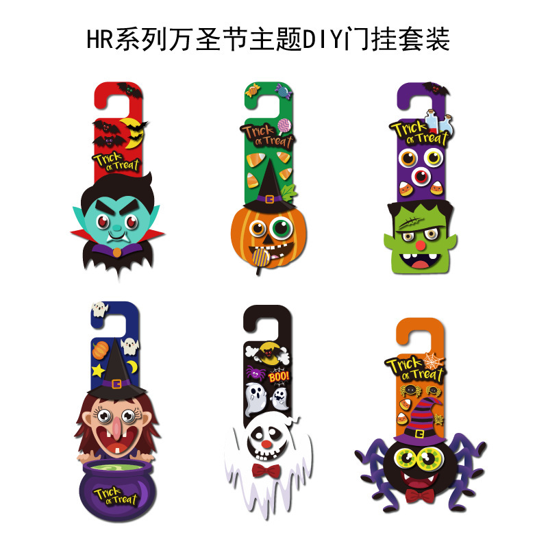 Calcomanías de Expresiones de Monstruos para Juegos DIY de Papel Estucado para Halloween