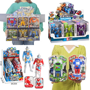 Show Boxed Toys Children's Deforming Robot Superman Warring Model Ornaments Educational Institutions Small Gifts Boys