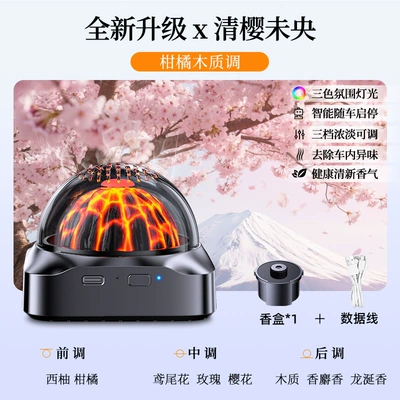 Perfplant seat Cloud Mist Car Decoration, Summer - qing-ying-wei-yang-auto-startstop-with-vehicle-tri-color-ambient-lighting