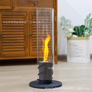Whirlwind alcohol small fireplace real fire indoor and outdoor oven courtyard alcohol lamp desktop decoration heating stove net red ornaments