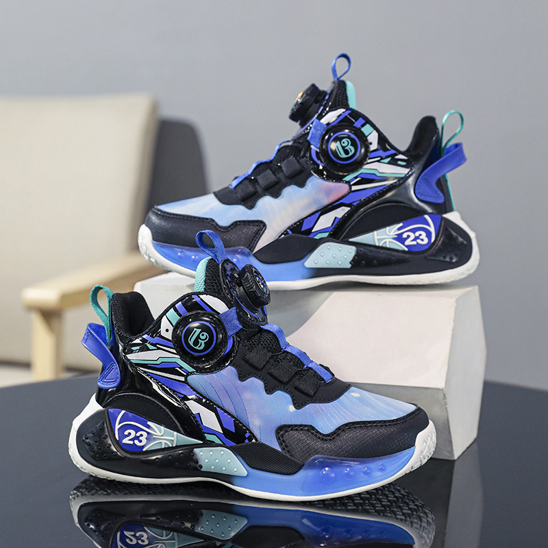 Basketball Shoes New Light Spring and Autumn Middle and Big Kids Teenager sneaker 2024 Breathable Mesh Running Shoes for Boys