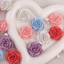 新款萤火虫裂纹月季花制作diy手机壳奶油胶发夹树脂花diy饰品配件