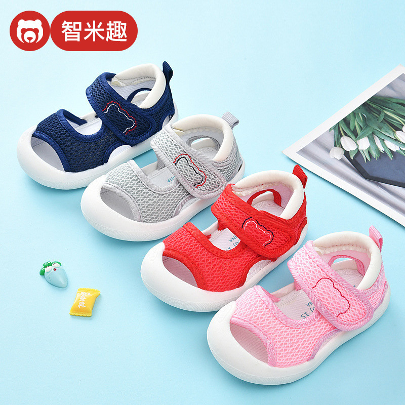 Yi Dian Baby Cloth Sandals Women's Summer Baby Shoes 2022 New Toddler Shoes Shoes One Year Old Men's Soft Sole