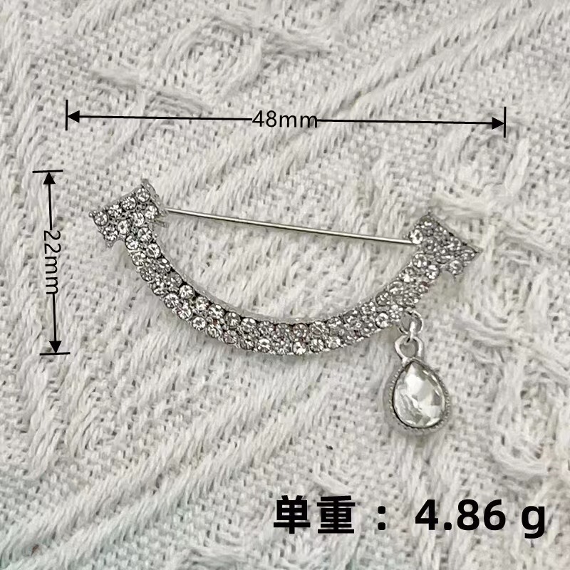 欧美精致水钻胸针女气质上衣西装固定扣奢华连衣裙裤脚收腰扣配件|undefined