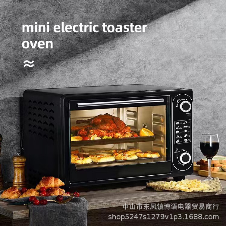 English 48L oven household intelligent timing temperature control large capacity electric oven baking machine export cross-border European and American English English 48L oven household intelligent timing temperature control large capacity electric oven baking machine export cross-border European and American English