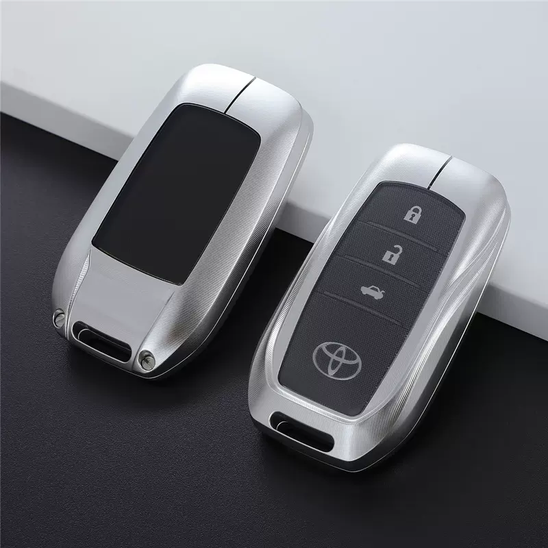 适用于丰田钥匙套汽车钥匙包卡罗拉凯美瑞亚洲龙金属扣保护套壳包
