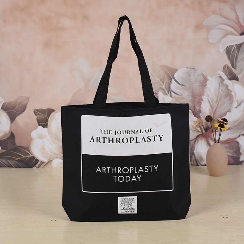 厂家供应帆布手提包简约字母包纯色休闲单肩丝印手提手提袋加工