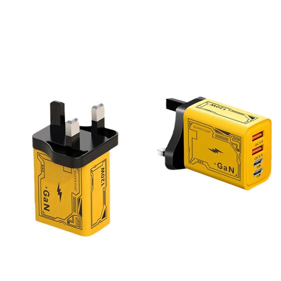 120W Dual PD Dual USB Charger for Apple 15 Huawei Mobile Phone Dual typec Smart Charging Head