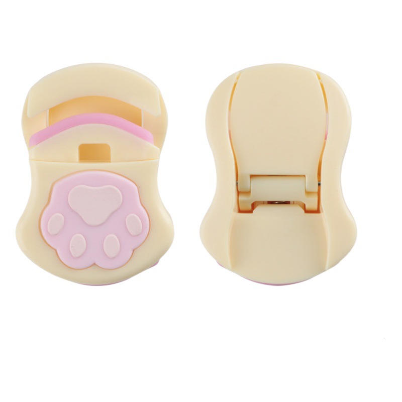 Multi-color optional plastic cat claw eyelash curler clip sunflower portable eyelash curler clip