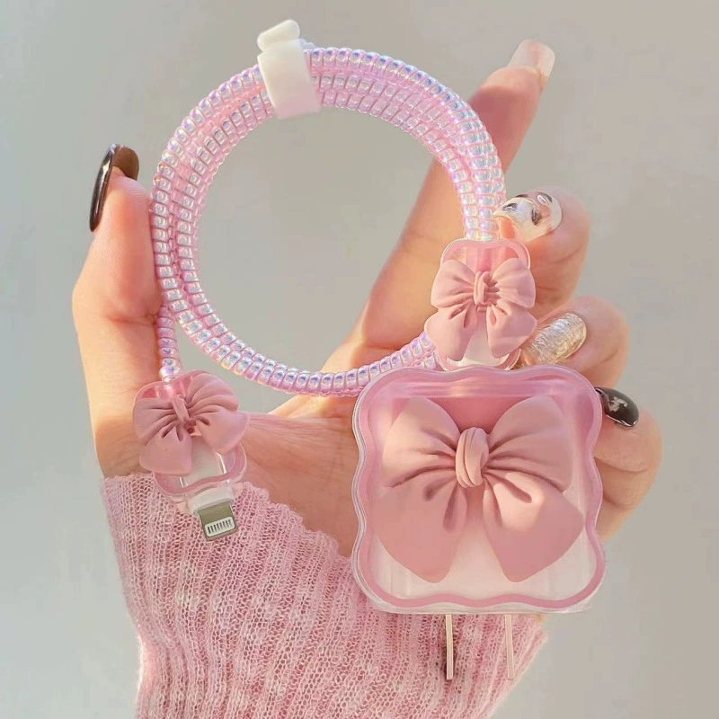 Защитный чехол для зарядного устройства Bow Apple 18/20 Вт подходит для намотки кабеля для передачи данных iphon14promax