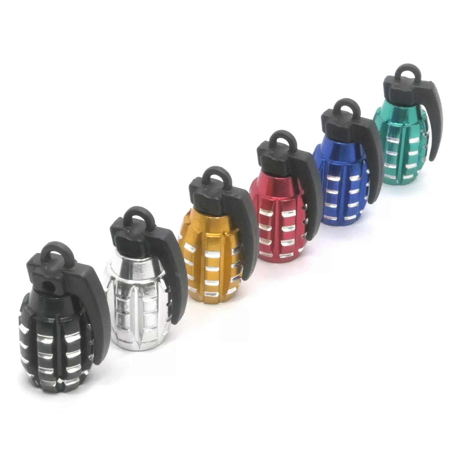 铝合金手雷气门嘴帽个性改装配件拧装式轮胎气门嘴汽车通用改装