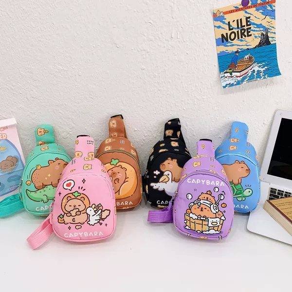 Cute Sweet Small Chest Bag Crossbody 2025 New Ultra Light Toddler Bag Cartoon Coin Purse Children's Mini Satchel