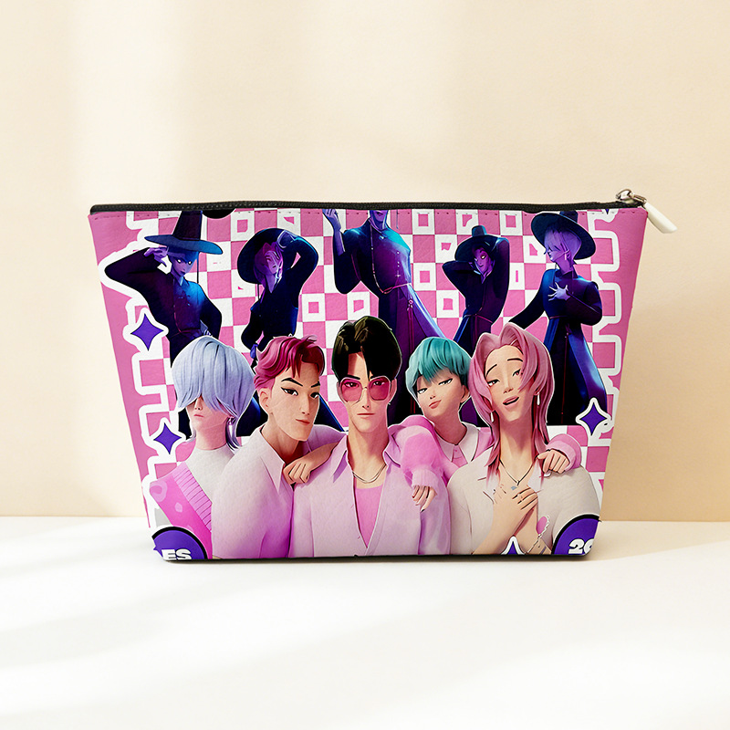 Explosión transfronteriza PU cuero caza de brujas bolsa de almacenamiento impermeable bolsa de maquillaje portátil bolsa de almacenamiento con cremallera bolsa pequeña