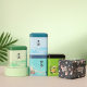 Mini Iron Box Small Square Tea Cans Carry-on Sealed European Pastoral Tea Packaging Box Tinplate