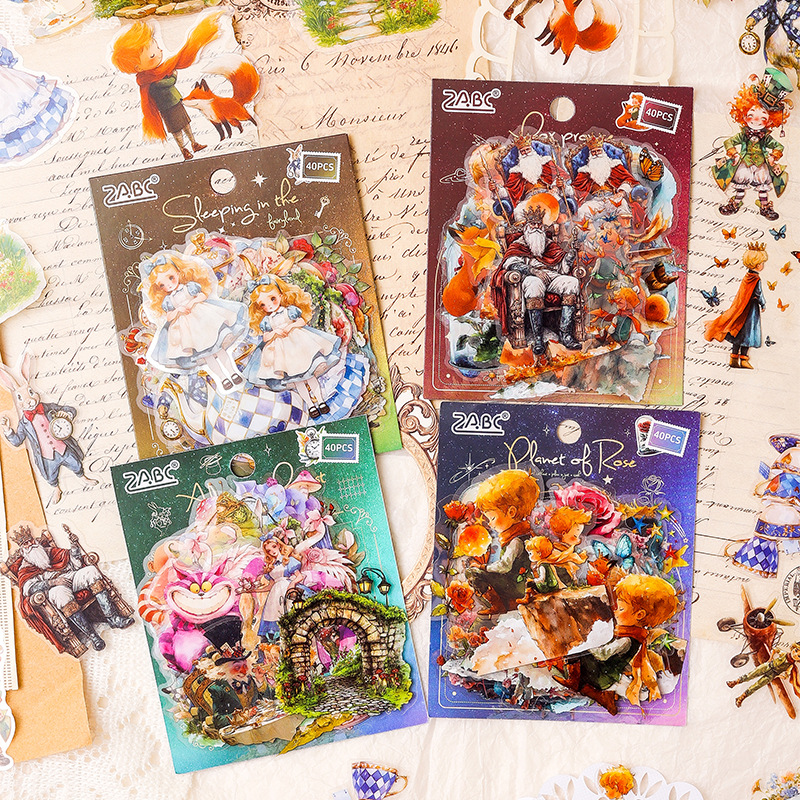 Fantasy Journey Series Little Prince Theme Pet Paquete de pegatinas de cuenta manual de bricolaje Pegatinas de material de decoración de cuenta manual