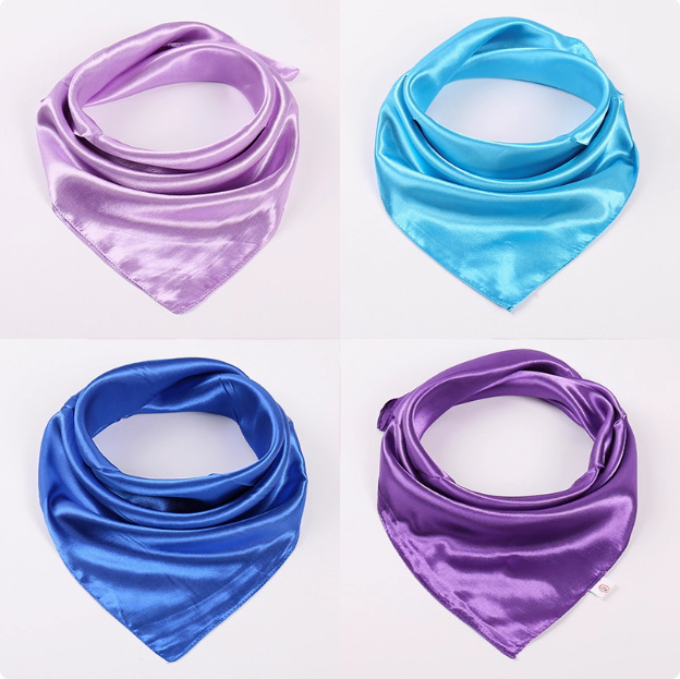 New Solid Color Silk Scarf Small Square Scarf for Women Spring Summer Autumn Professional Decorative Neck Scarf Satin Small Gauze Scarf Wholesale New Solid Color Silk Scarf Small Square Scarf for Women Spring Summer Autumn Professional Decorative Neck Scarf Satin Small Gauze Scarf Wholesale